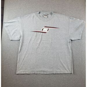 Vintage Nike Y2K Mens Size XL Gray Essential Spiral Nike Spellout Silver Tag VTG